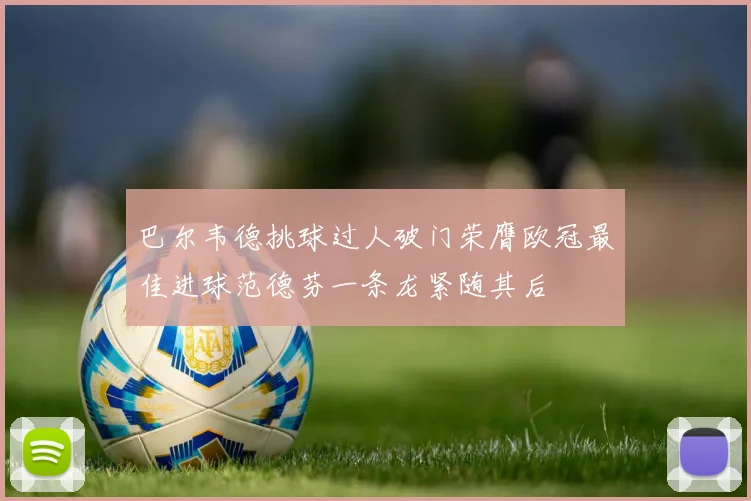 巴尔韦德挑球过人破门荣膺欧冠最佳进球范德芬一条龙紧随其后