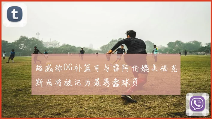 路威称OG补篮可与雷阿伦媲美福克斯或将被记为最愚蠢球员